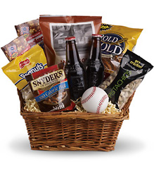 Take Me Out to the Ballgame Basket Cottage Florist Lakeland Fl 33813 Premium Flowers lakeland